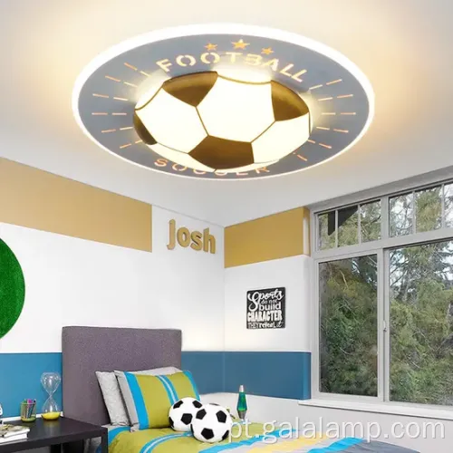 Lâmpada de teto liderado por futebol de cartoon com controle remoto